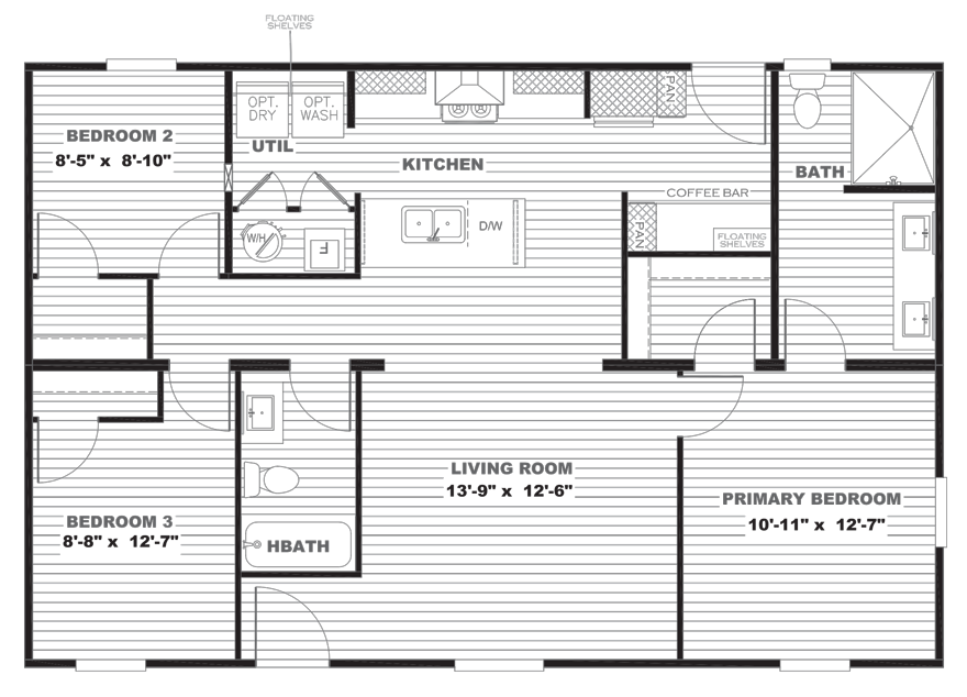 Double Wide Mobile Home Floor Plans Factory Select Homes