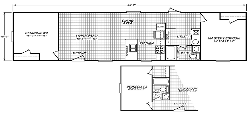 Single Wide Mobile Home Floor Plans